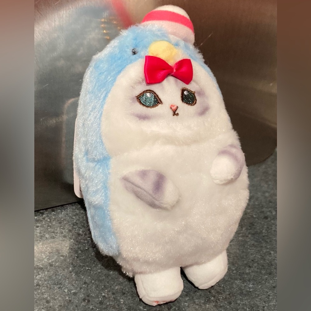 🐱🐧 15cm Japan Sanrio Mofusand Cat Cross-Dressing Penguin Tuxedo Sam Plush Doll - Picture 3 of 9